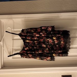 Cold shoulder floral blouse